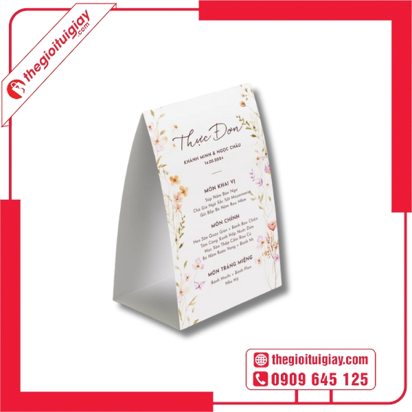  Mẫu menu để bàn dành cho nhà hàng cao cấp 
