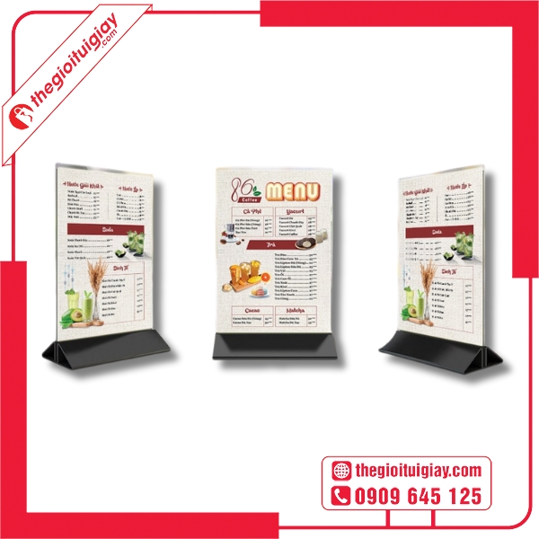  Mẫu menu đứng hiện đại, phù hợp cho quán cà phê 