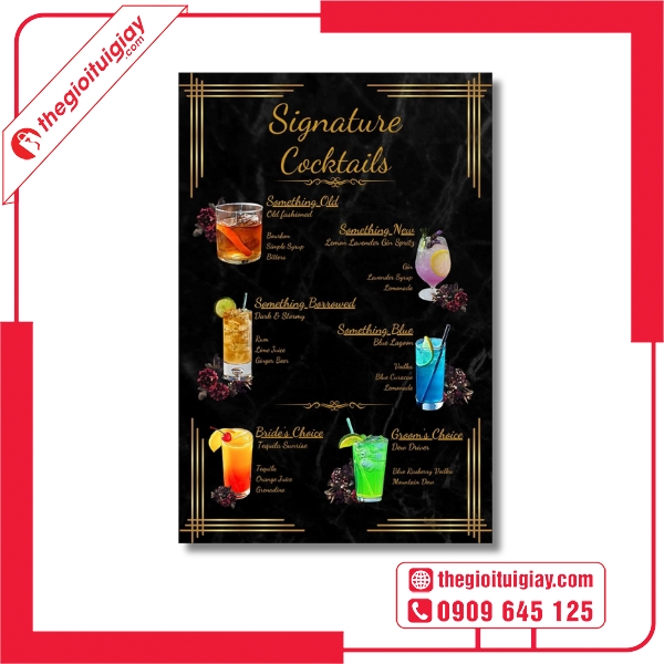  Mẫu menu quán bar theo mùa nổi bật 