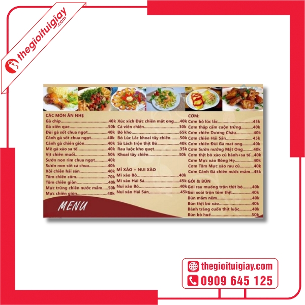  Mẫu&nbsp;bảng gi&aacute; đồ uống của qu&aacute;n net 