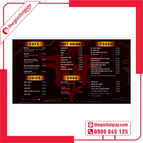  Mẫu menu đồ ăn vặt v&agrave; đồ uống đa dạng 