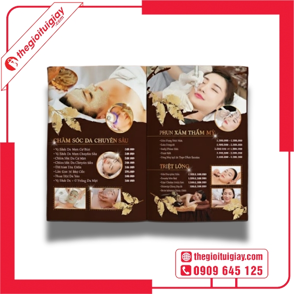  Mẫu menu spa đơn giản, thanh lịch và dễ đọc 