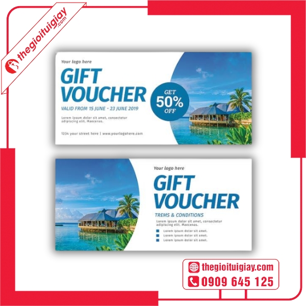  Mẫu voucher du lịch hấp dẫn với ưu đãi giảm giá lớn 