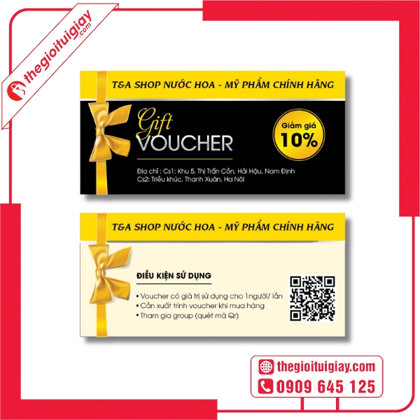  Mẫu voucher giảm giá đơn giản, hiệu quả trong bán hàng - Shop nước hoa T&A  