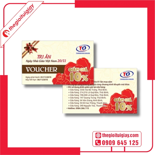  Mẫu voucher giảm giá phong cách tối giản, sang trọng 