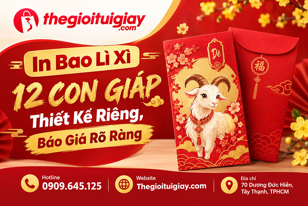 In Bao Lì Xì 12 Con Giáp