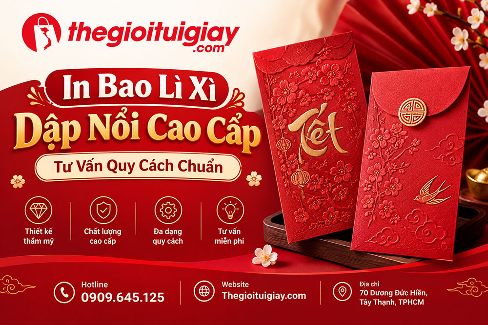 In Bao Lì Xì Dập Nổi