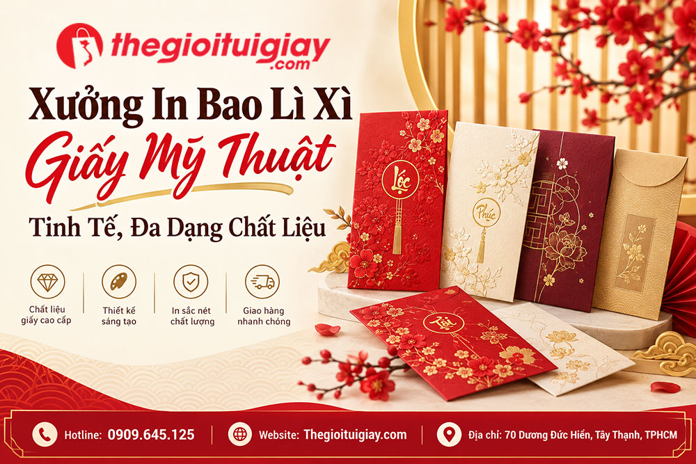 In Bao Lì Xì Giấy Mỹ Thuật