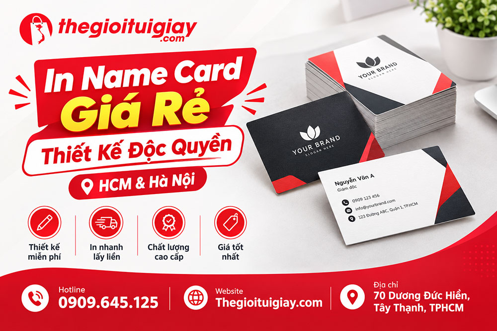 In Name Card Gi&aacute; Rẻ, Thiết Kế Độc Quyền HCM & H&agrave; Nội