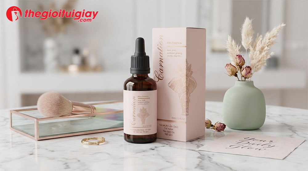 mẫu bao bì giấy mỹ phẩm cao cấp bề mặt phủ màng nhung tinh tế