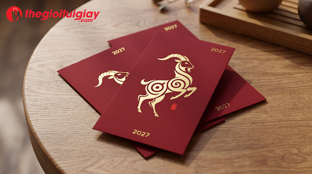 Mẫu bao l&igrave; x&igrave; 12 con gi&aacute;p phong c&aacute;ch tối giản
