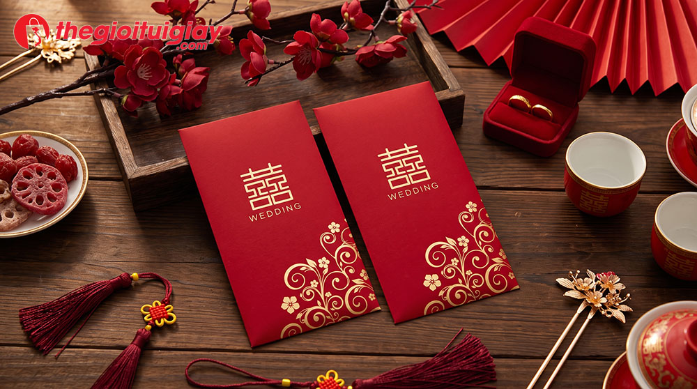 mẫu bao l&igrave; x&igrave; cưới truyền thống đẹp