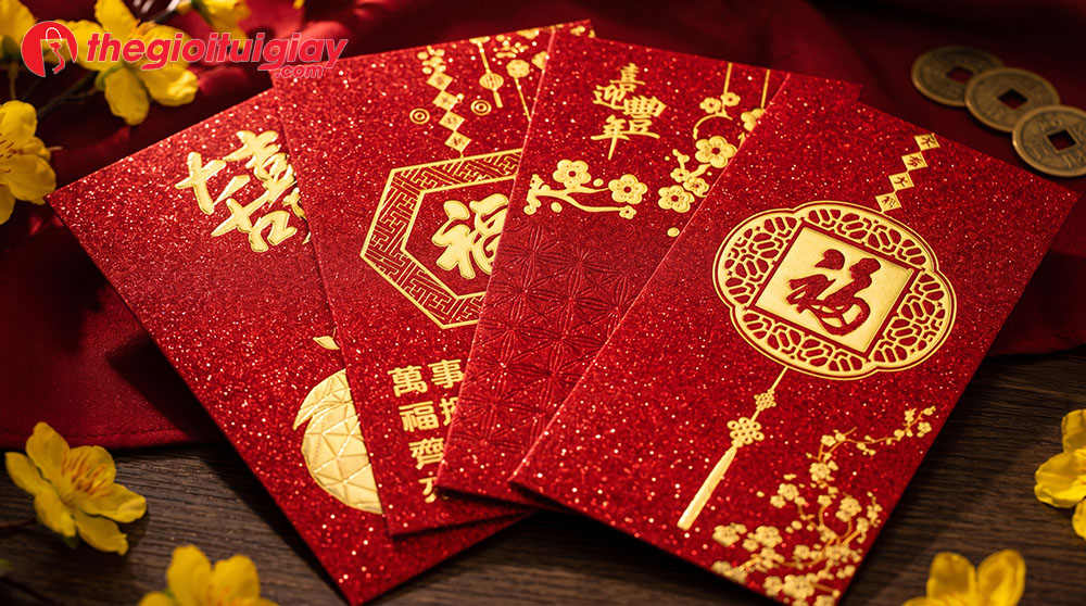 Bao l&igrave; x&igrave; cao cấp &eacute;p kim tuyến logo doanh nghiệp