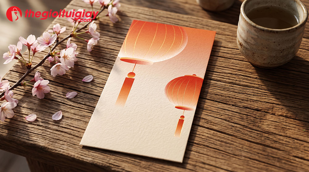 Giấy mỹ thuật có gân in bao lì xì Nhật Bản