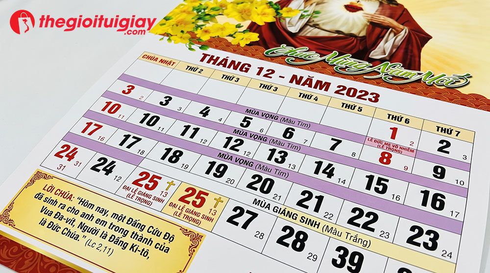 in lịch c&ocirc;ng gi&aacute;o chuẩn lịch phụng vụ