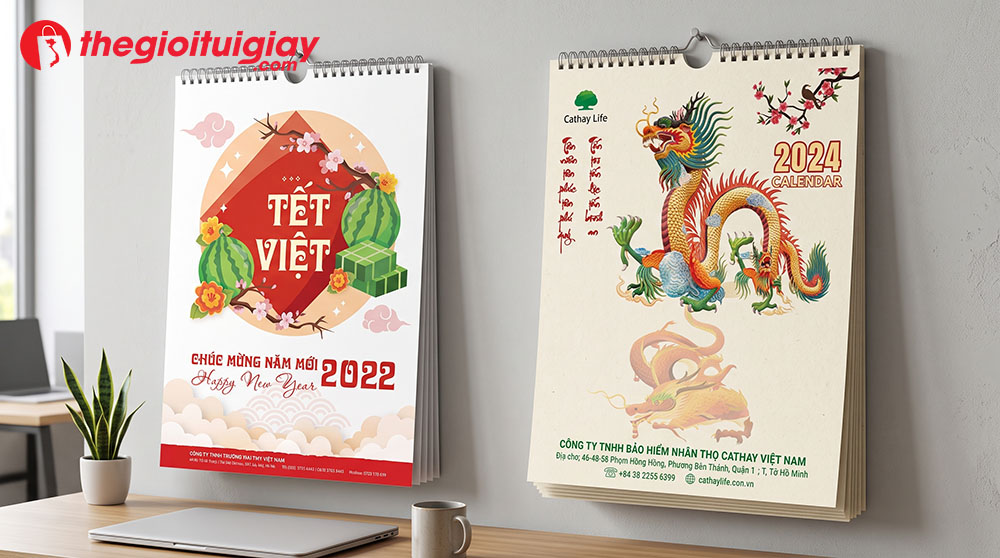 Tư vấn chất liệu giấy in lịch treo tường 13 tờ