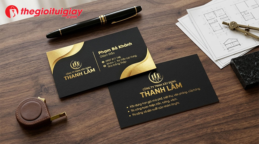 Mẫu in name card &eacute;p kim cao cấp cho doanh nghiệp