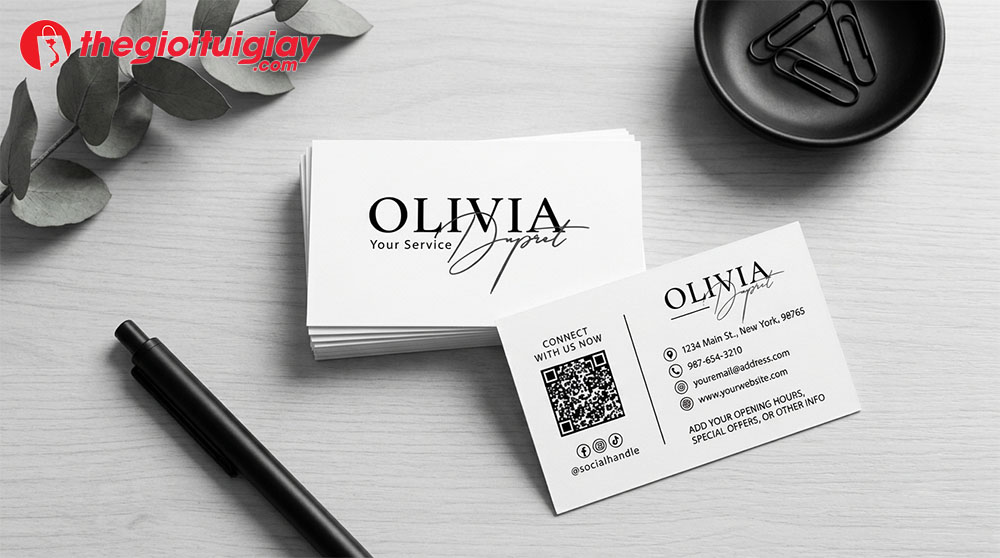 Mẫu name card tối giản lịch thiệp d&agrave;nh cho chuy&ecirc;n gia