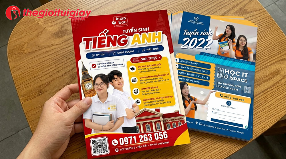 Mẫu tờ rơi quảng cáo tuyển sinh thu hút