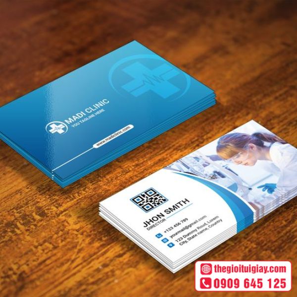 Card visit phòng khám đa khoa hiện đại