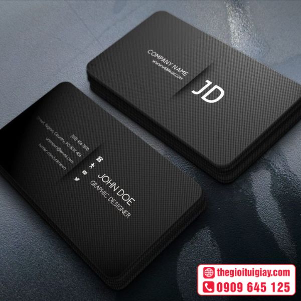 Card Visit Đen Chuyên Nghiệp JD
