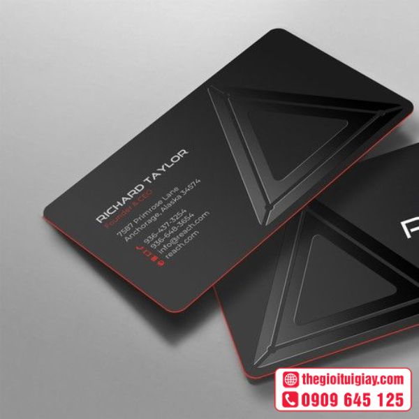 Card Visit Đen Hiện Đại 