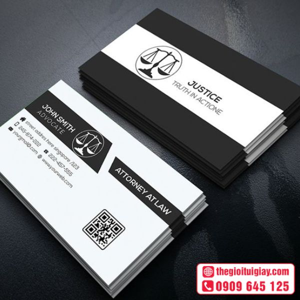 Card Visit Đen Thanh Lịch 
