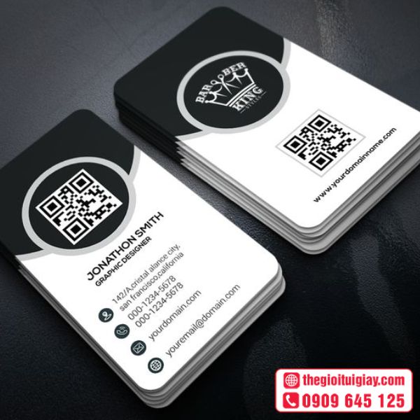 Card Visit Đen Doanh Nhân David Smith