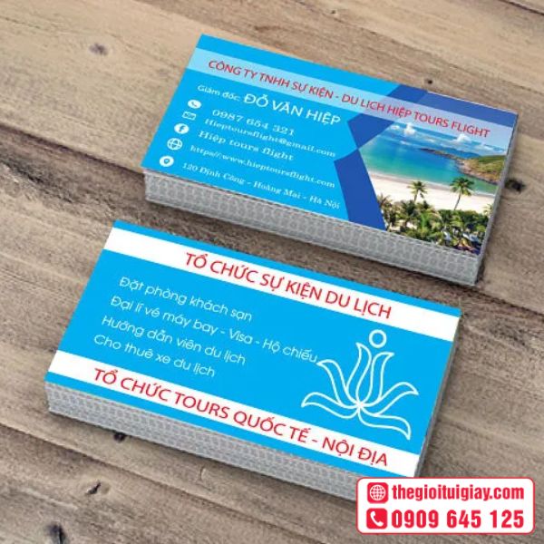 Card Visit Tổ Chức Sự Kiện Du Lịch