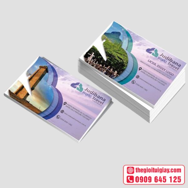 Card Visit Du Lịch Núi Biển