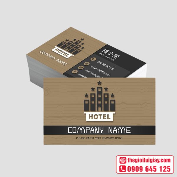 Name card khách sạn cổ điển