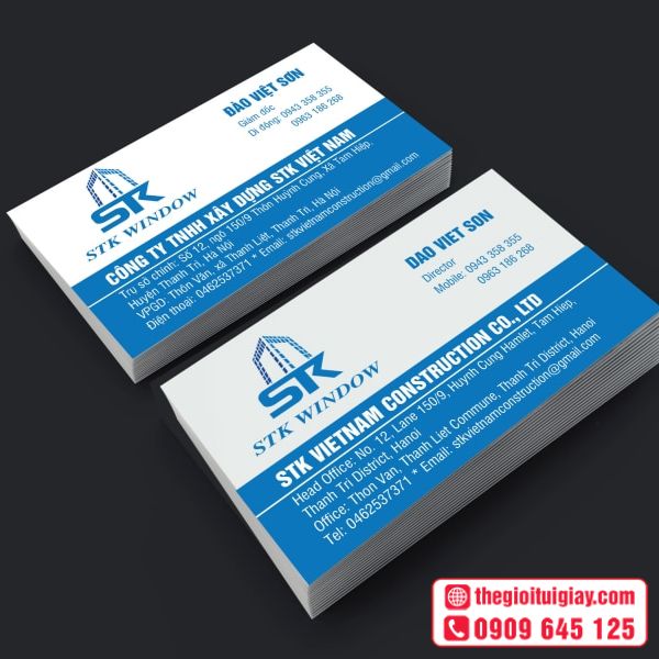 Card Visit Công Ty Xây Dựng
