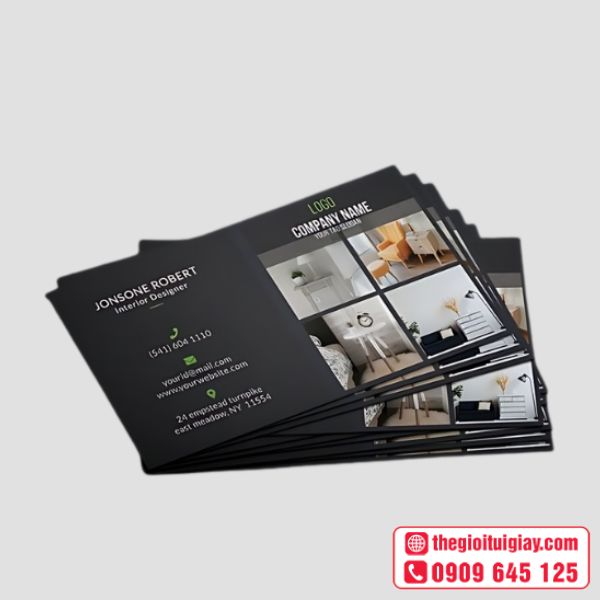 Card Visit Tông Đen Hiện Đại