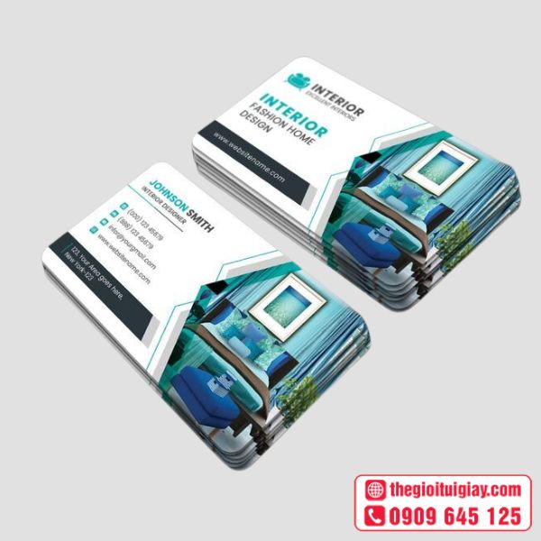 Card Visit Sang Trọng Màu Xanh