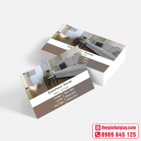Card Visit Gỗ Cổ Điển