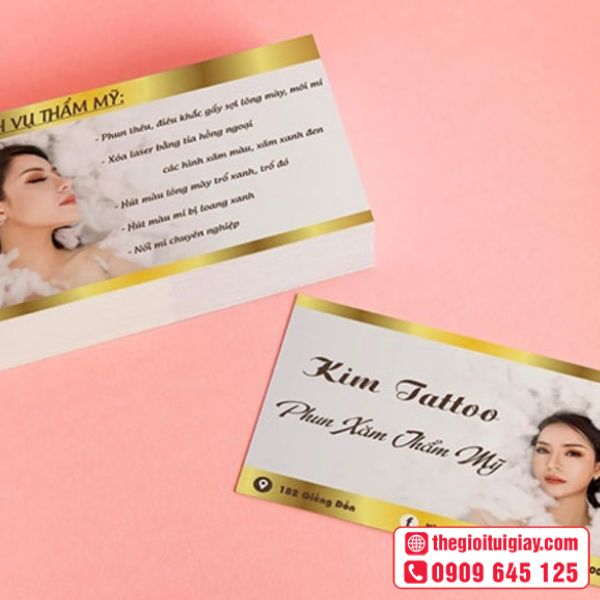 Card Visit Phun Xăm Thẩm Mỹ Kim Tattoo