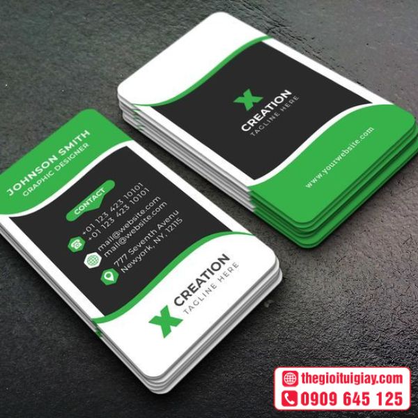 Card visit tiếng anh hiện đại