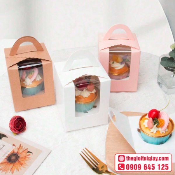 Hộp giấy đựng bánh kem size nhỏ