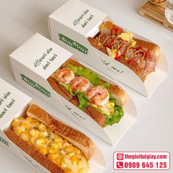 Hộp giấy đựng bánh mì