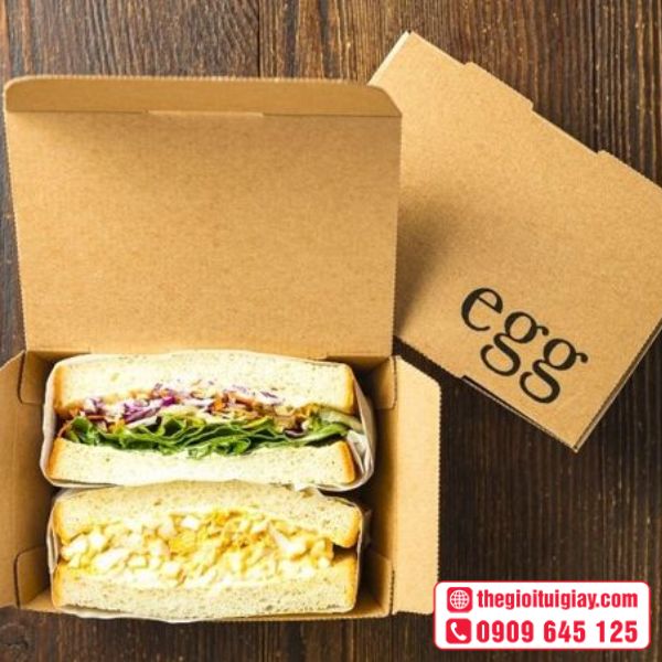 Hộp giấy đựng bánh mì sandwich