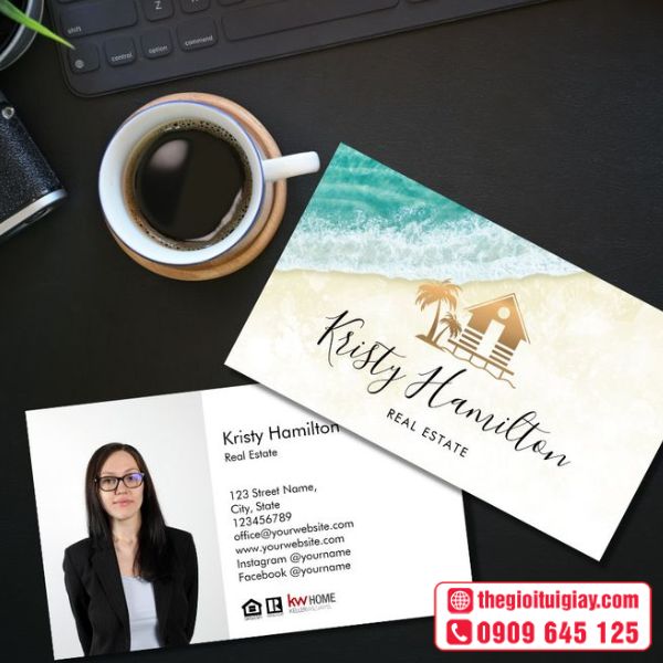 Name card có hình bất động sản