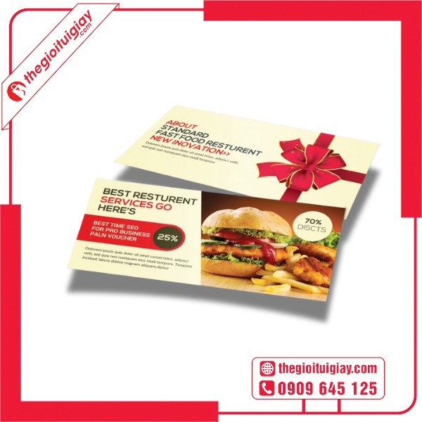 Mẫu voucher ăn uống tặng kèm phiếu quà tặng hấp dẫn dịp sinh nhật