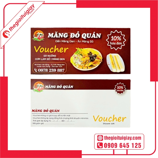  Mẫu voucher ăn uống đẹp, in chất lượng cao, dễ đọc 
