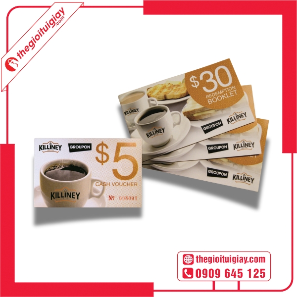  Mẫu voucher c&agrave; ph&ecirc; in chất lượng cao 