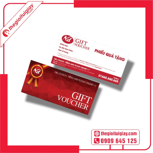 Mẫu voucher học tiếng Anh dành cho học viên mới - NelCoach