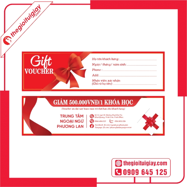  Mẫu voucher học tiếng Anh tặng phiếu học bổng hấp dẫn 