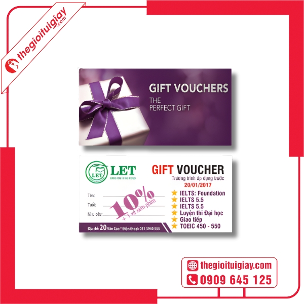  Mẫu voucher học tiếng Anh chuyên nghiệp, hiện đại 