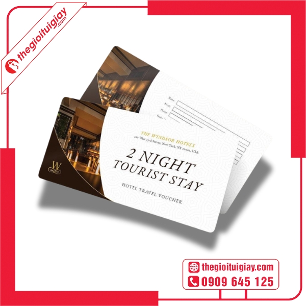  Mẫu voucher khách sạn phong cách hiện đại 