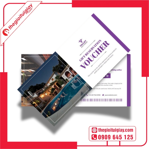  Mẫu voucher khách sạn đẹp mắt, thu hút khách 