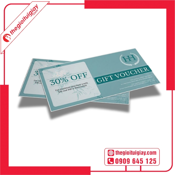 Mẫu voucher khách sạn thiết kế chuyên nghiệp